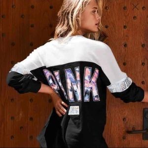 NEW VS PINK Varsity Crew S RARE